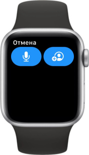 Способ ввода электронного адреса получателя в Apple Watch