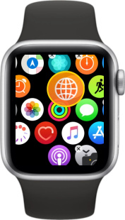 Перемещение иконки приложения на новое место в Apple Watch
